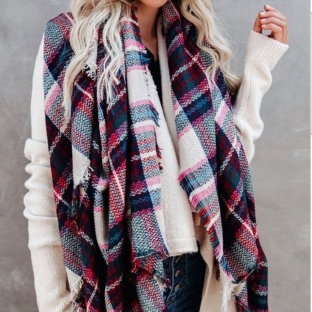 OVERSIZED BLANKET SCARF - Picture 2 of 7